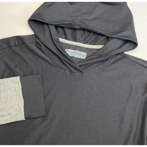 Outdoor Voices Cloudknit Hoodie Men Medium Black Gray Colorblock Sunday Athletic